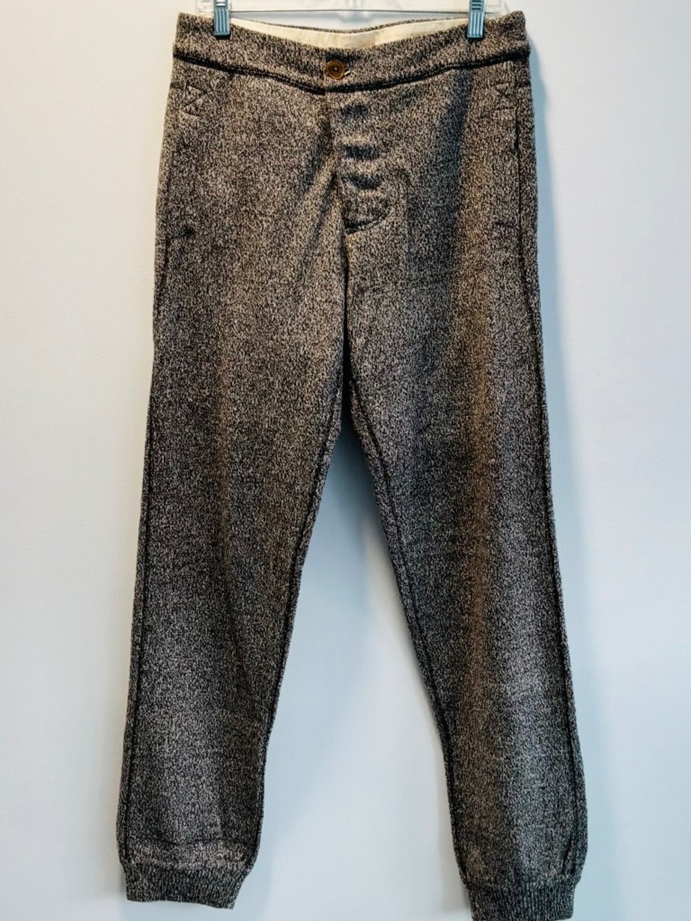 LOFT Design By…Matled Grey Tweed Knit Trousers Pants - EUC
